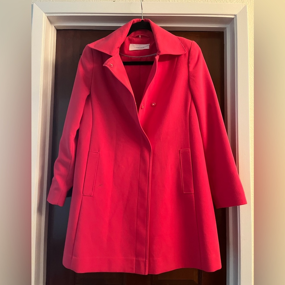 Tahari Pink Swing Coat